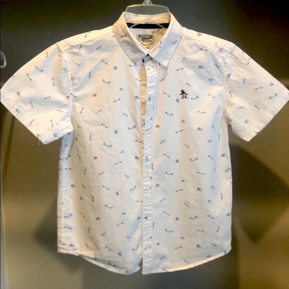 Boys Original Penguin button up shirt